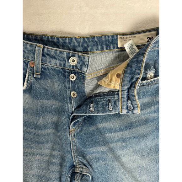 Rag & Bone Rosa‎ Mid-Rise Distressed Boyfriend Jeans in Bristol Size 26 - Picture 15 of 16